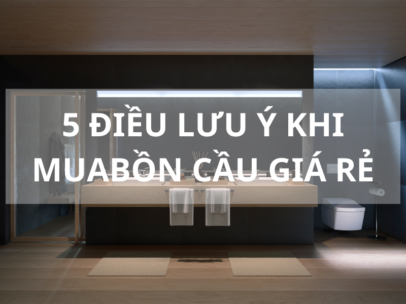 5 điều cần lưu ý khi mua bồn cầu giá rẻ cho gia đình